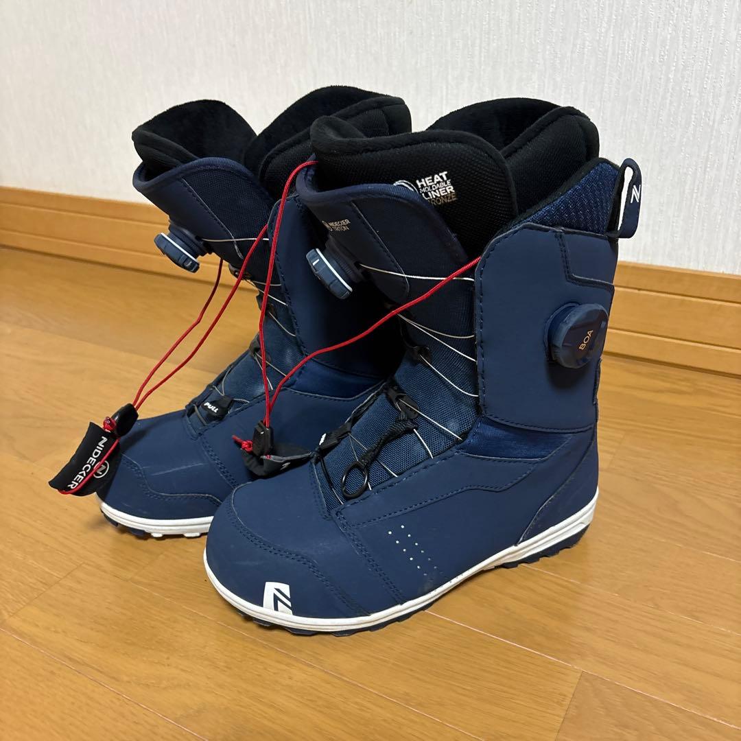スノーボードブーツ ネイビー ダイヤル式