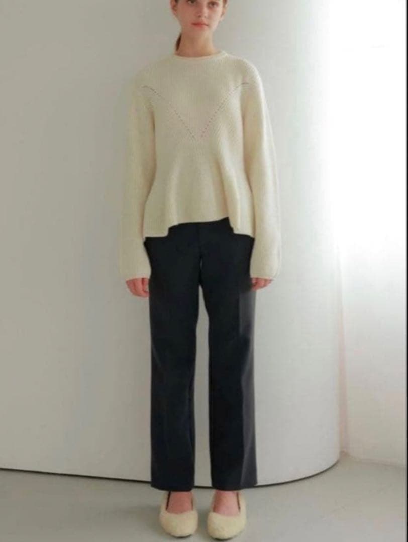 OHGA PEPLUM KNIT ペプラムニット