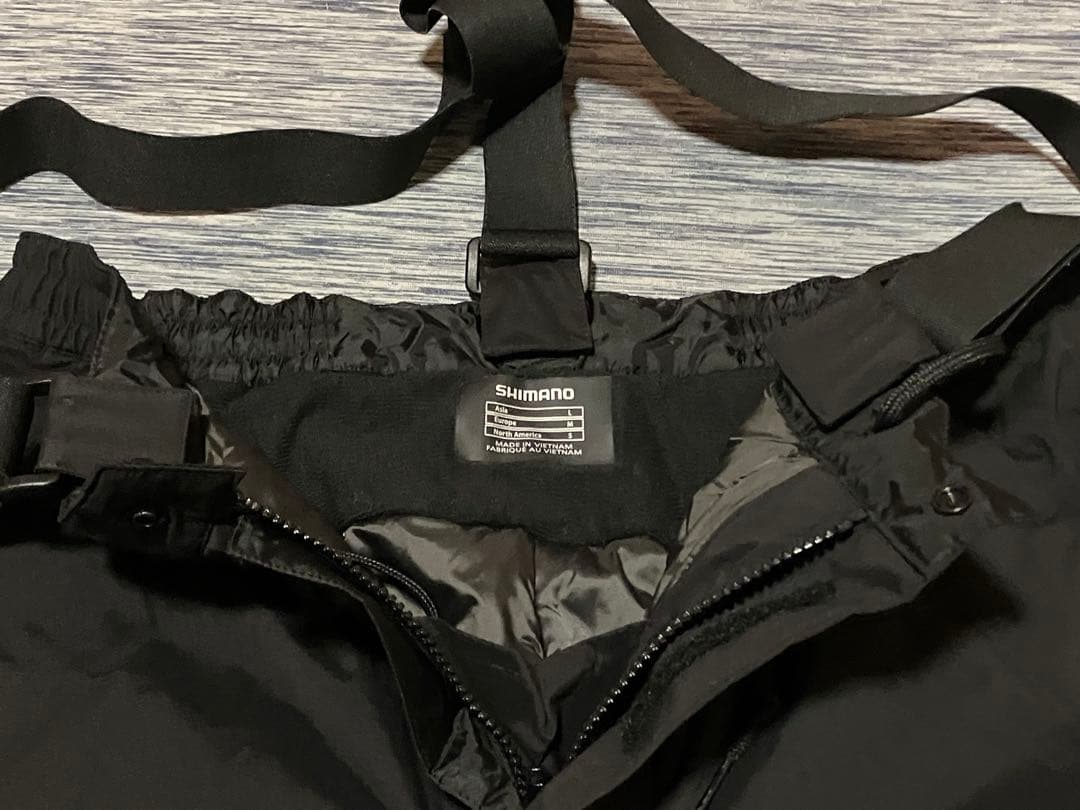 超美品 シマノ 純正 RB-001U デュラスト ウォーム Lサイズ パンツ単品