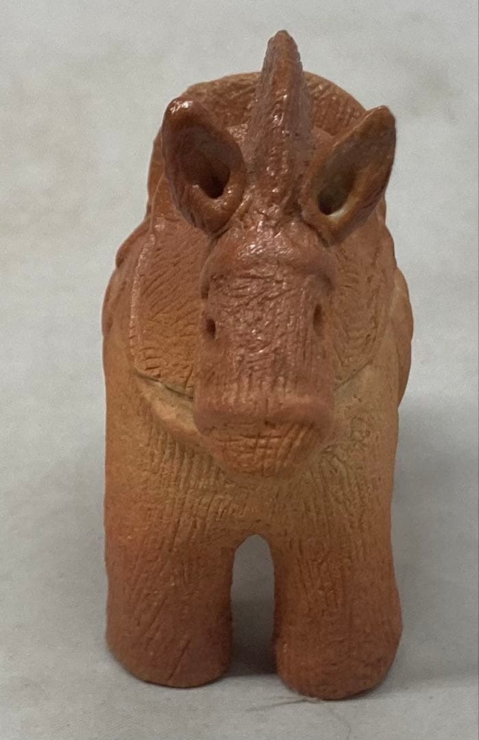 B530s「干支 午 香合」岩淵重哉造　共布共箱　酉々窯　京都　茶道具