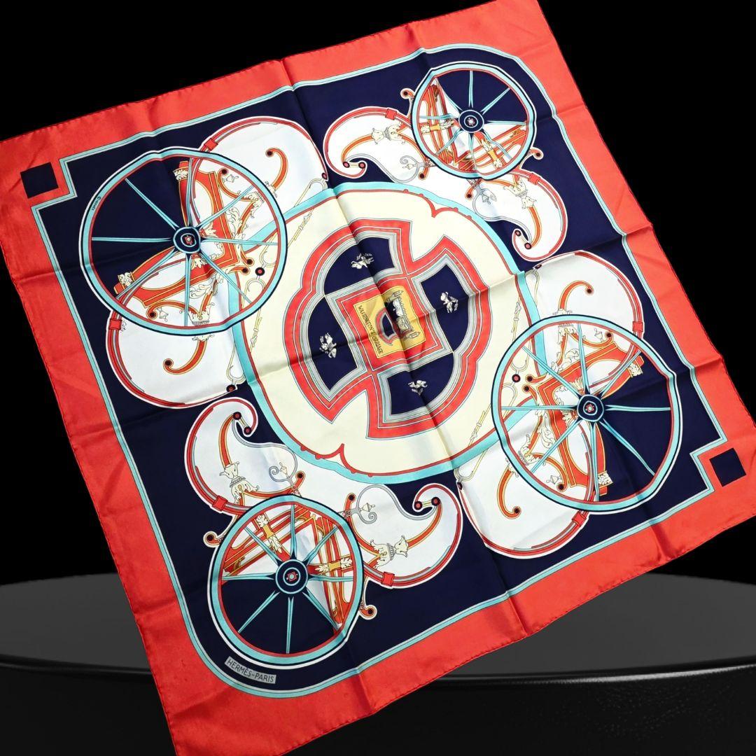 エルメス♡カレ90 ジョージワシントンの馬 スカーフ