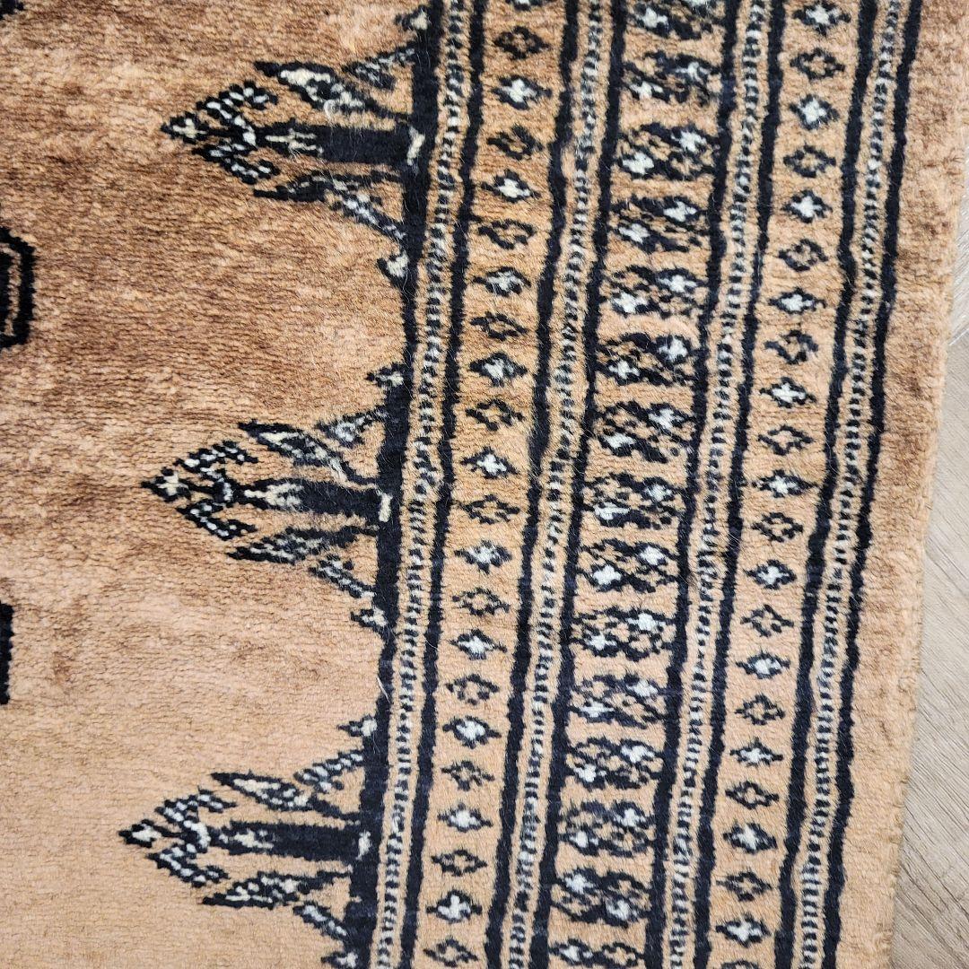 65x90cmパキスタン手織りマット(690)ギャッベ・ペルシャ・玄関・じゅうた