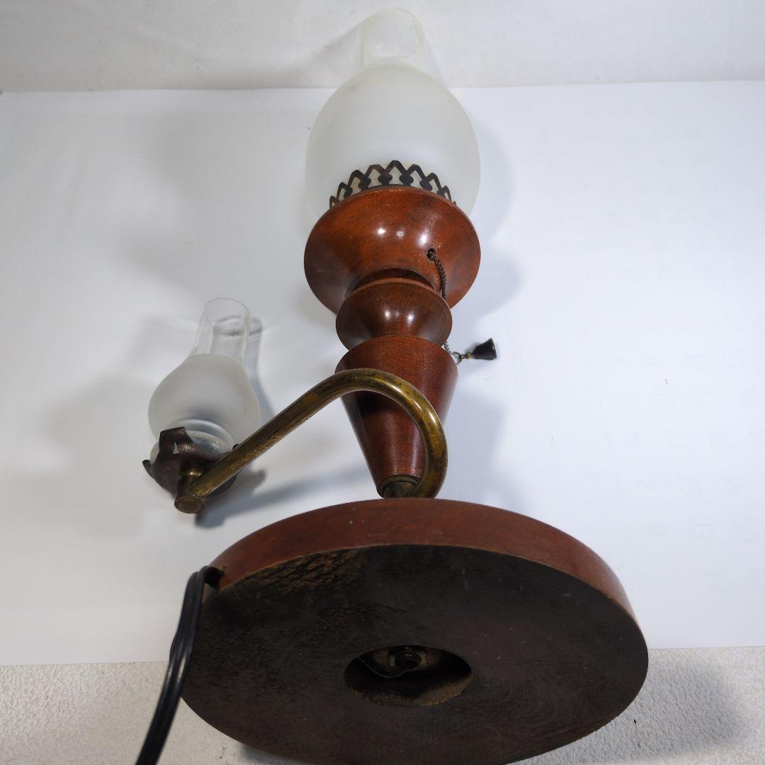 テーブルランプ 木製 アンティーク