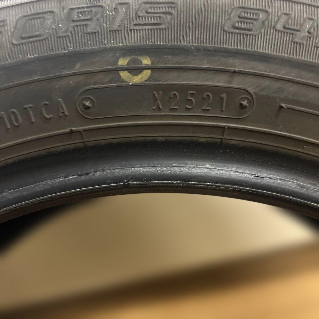 アクア　ヤリスなど 185/60R15 8分山ぐらい　ノーマルタイヤ2本セット