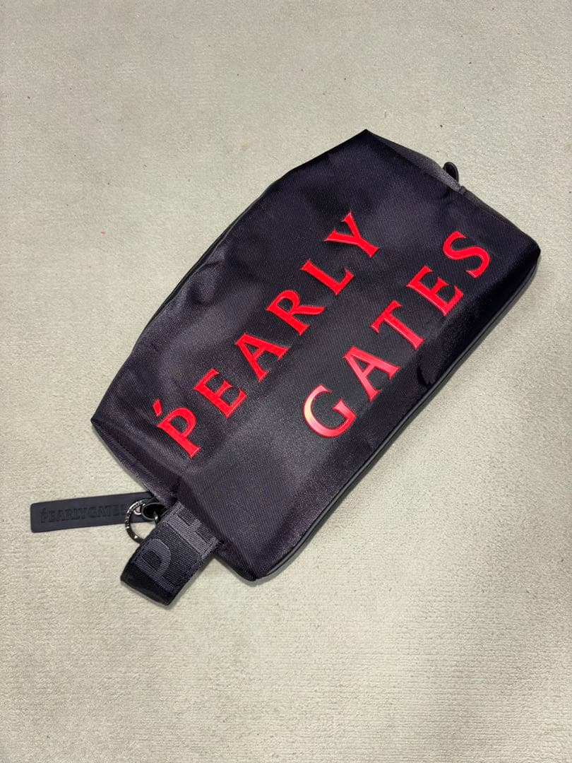 （美品）パーリーゲイツ、メゾンロゴシリーズ、カートバッグ、ラウンドバッグ、限定品