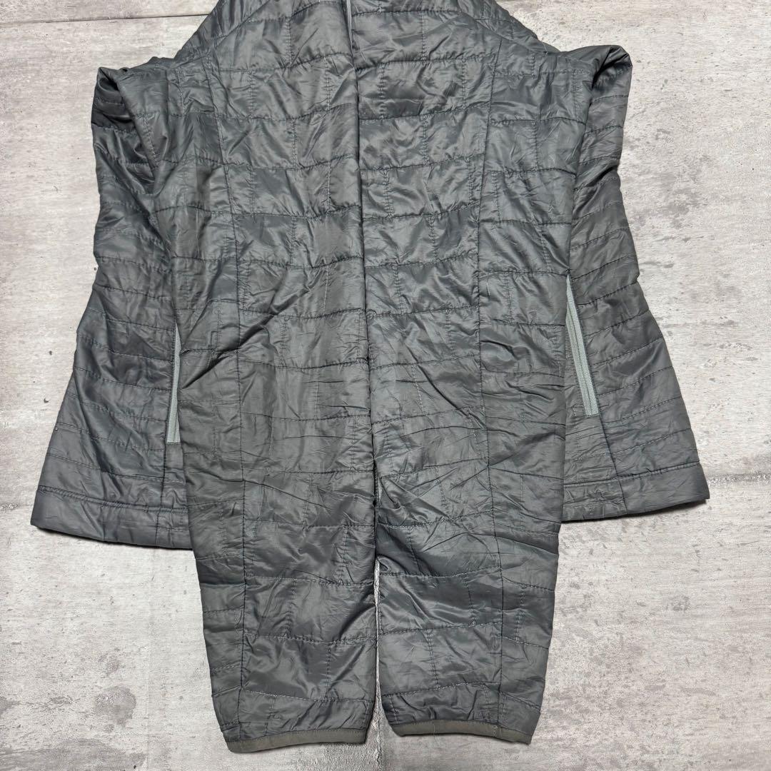 patagonia ナノパフジャケット グレー キルティング プリマロフト M