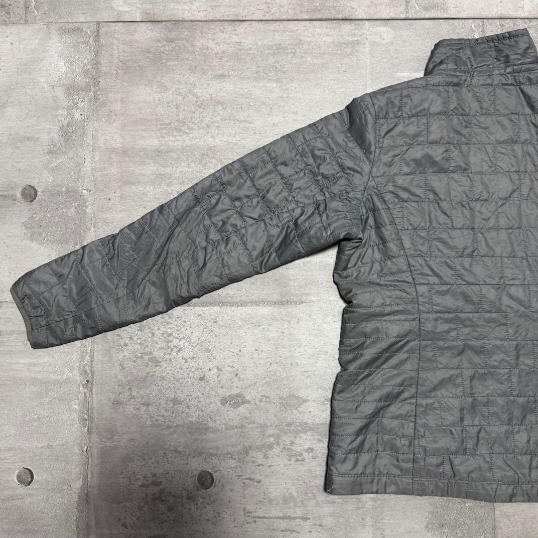 patagonia ナノパフジャケット グレー キルティング プリマロフト M