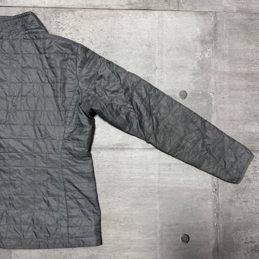 patagonia ナノパフジャケット グレー キルティング プリマロフト M