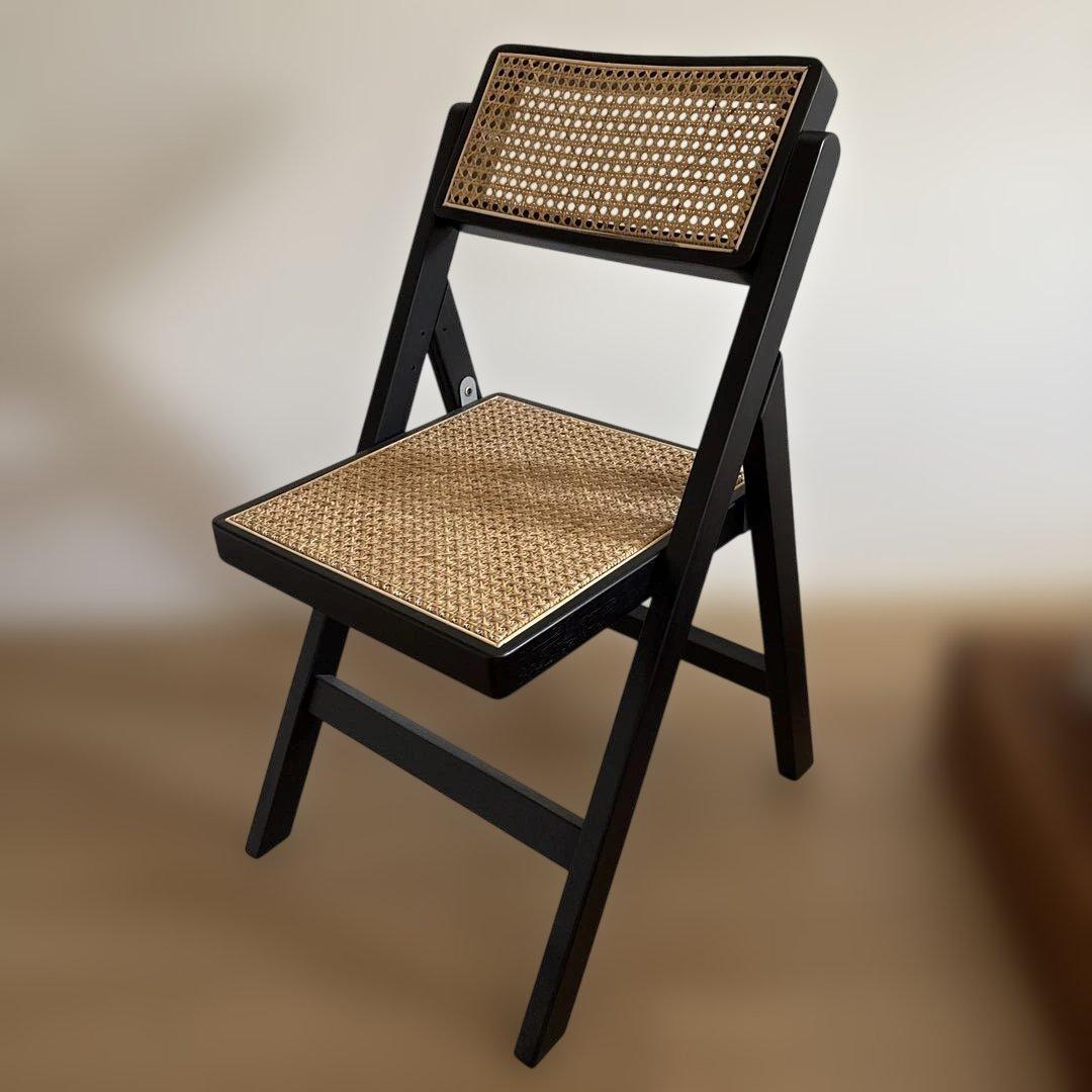 折りたたみ ラタンチェア 椅子 1脚 ART OF BLACK