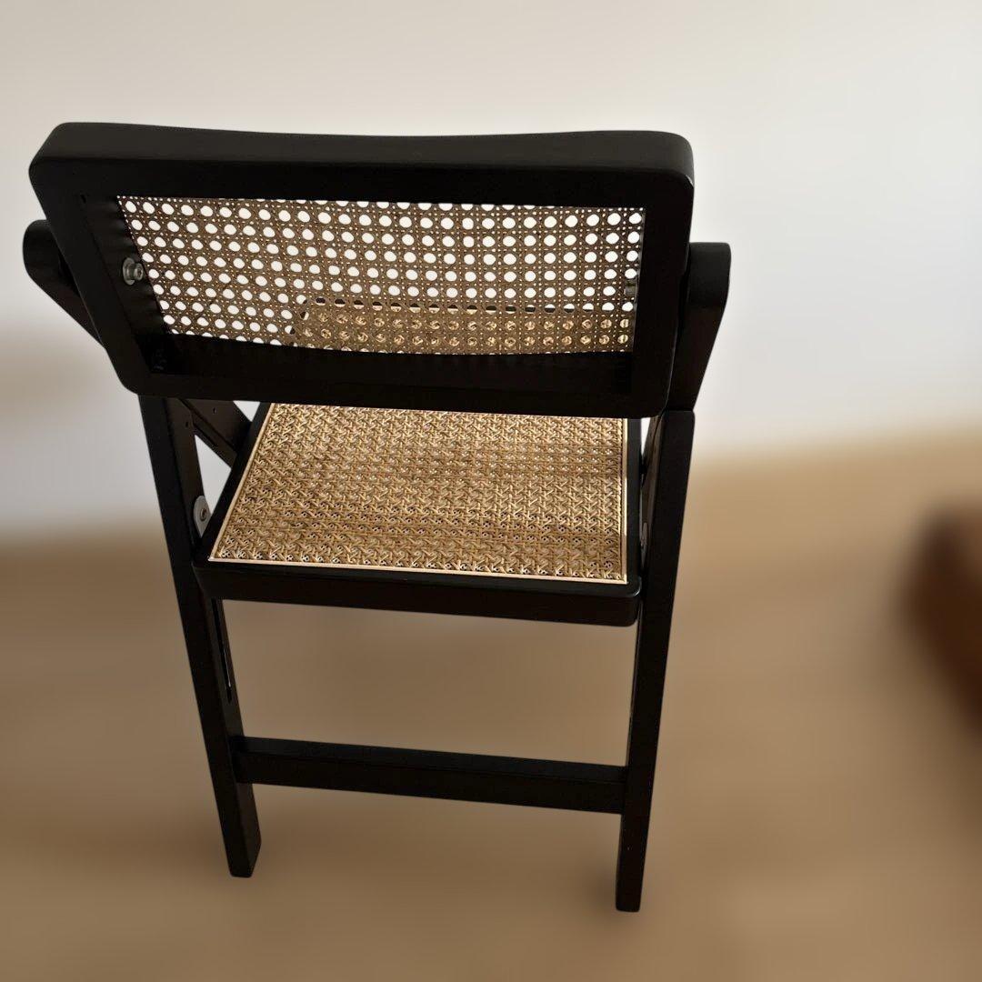 折りたたみ ラタンチェア 椅子 1脚 ART OF BLACK