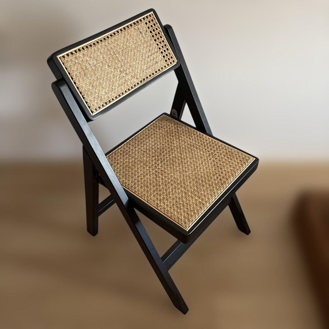 折りたたみ ラタンチェア 椅子 1脚 ART OF BLACK