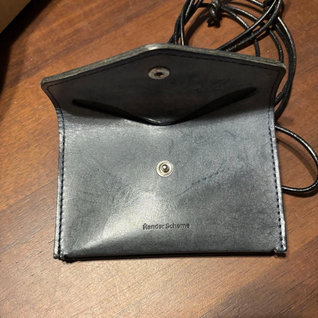 【Hender Scheme 】スキマ　hanging purse navy