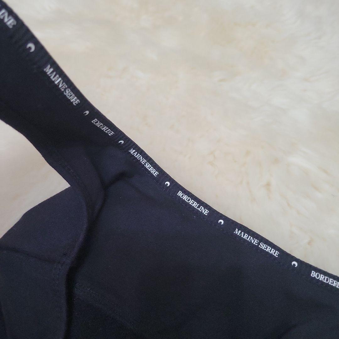MARINE SERRE ブラック スポーツブラ