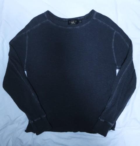 ★ RRL サーマル カットソー L ブラック フェード