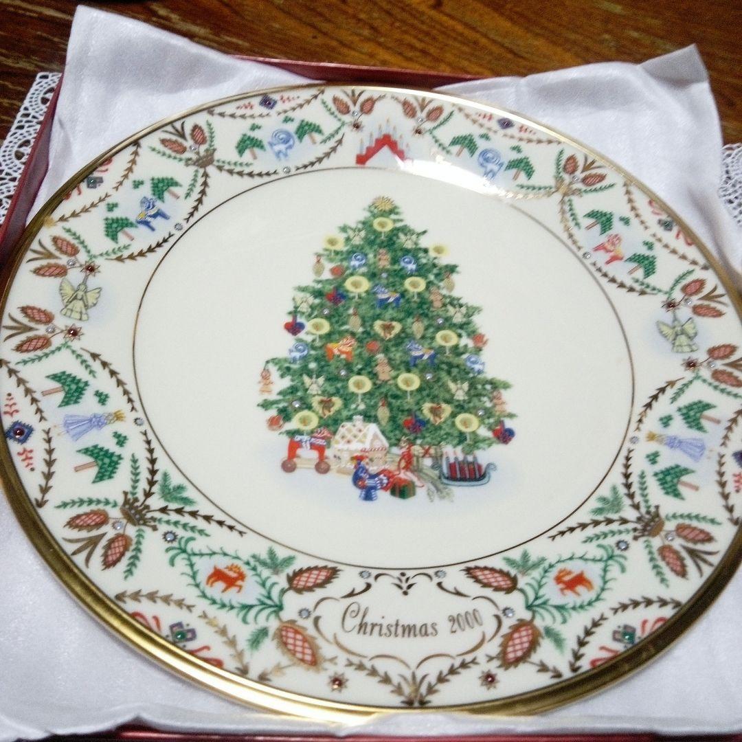 レノックスクリスマスプレート 2000年製 限定美品陶器製12月末迄のお値下げ。