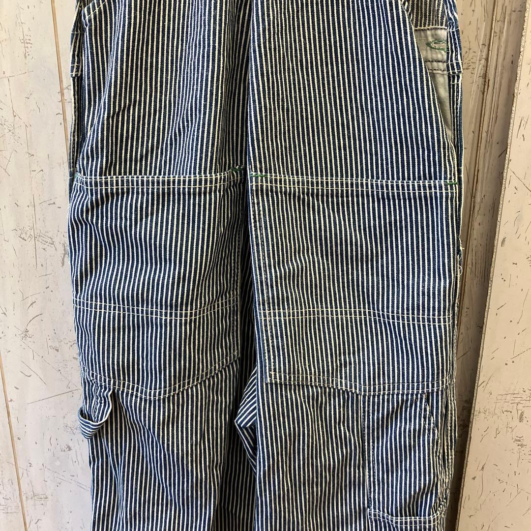 9.8 オシュコシュ USA製 ヒッコリー オーバーオール つなぎ ワークウェア