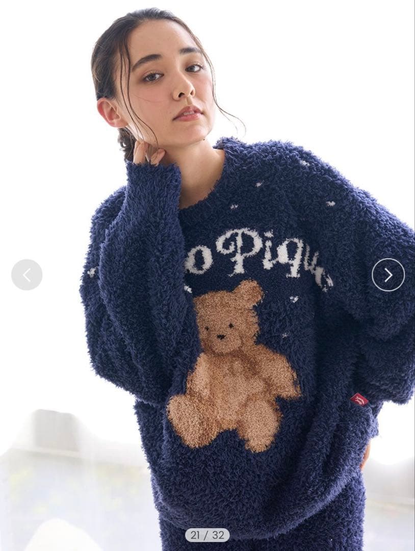 【ONLINE限定】ジェラートスノーベアジャガードプルオーバー＆ショートパンツ