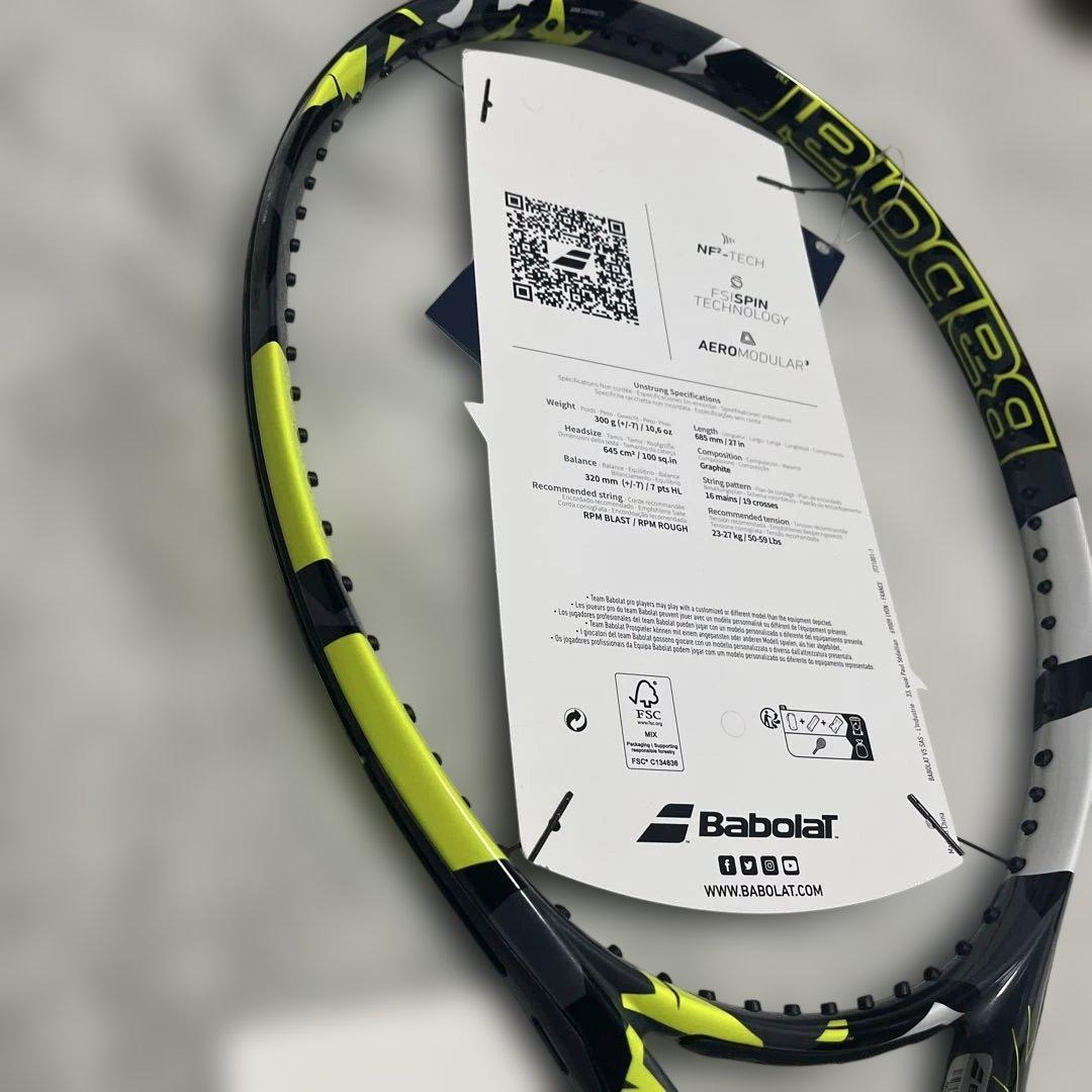【新品未使用】Babolat Pure Aero バボラ ピュアアエロ