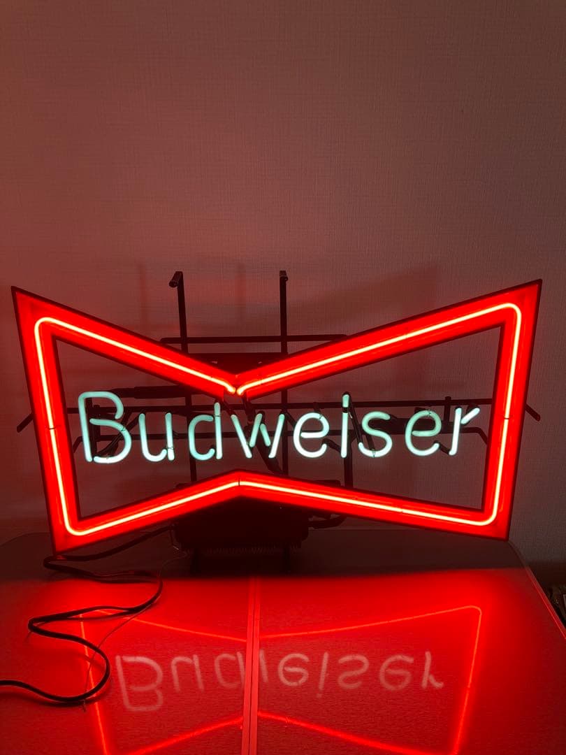 バドワイザー　ネオン管　引き取り限定