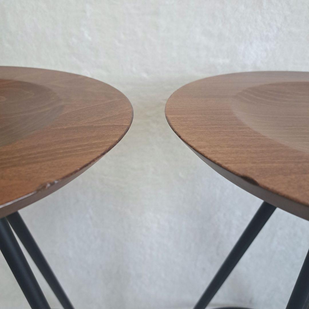 ADAL ハイスツール 2脚セット「北欧 モダン 無垢材」