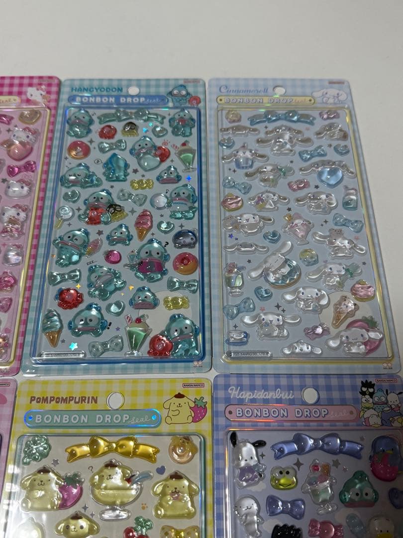 正規品 ボンボンドロップシール サンリオ　大　第2段 8種セット コンプリート