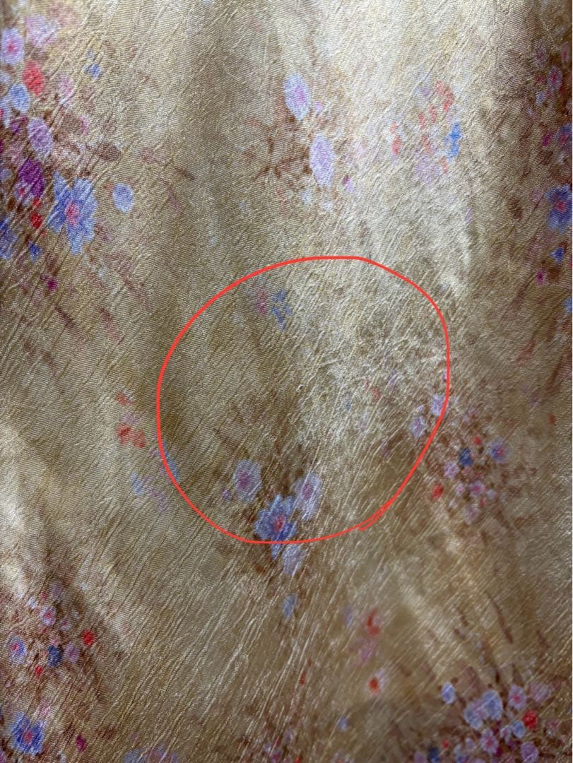 LILYBROWN ヴィンテージレーストリムサテンドレス