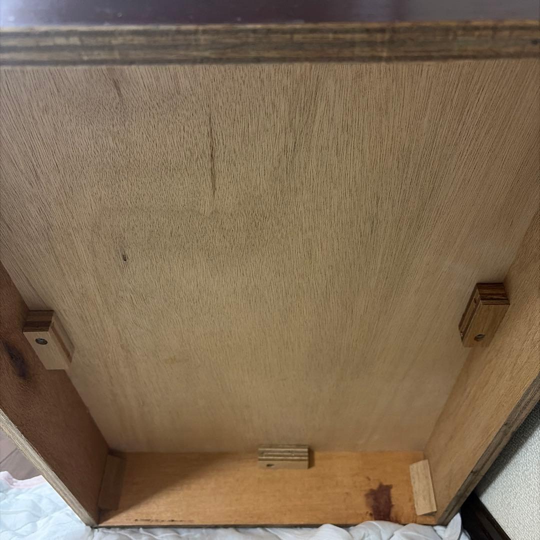 オールドカリモク家具　観音開き木製キャビネット