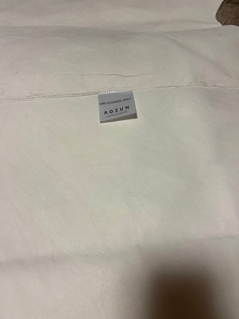 ⭐️①天然羊毛ムートンラグ2匹サイズ　トープ色新品未使用