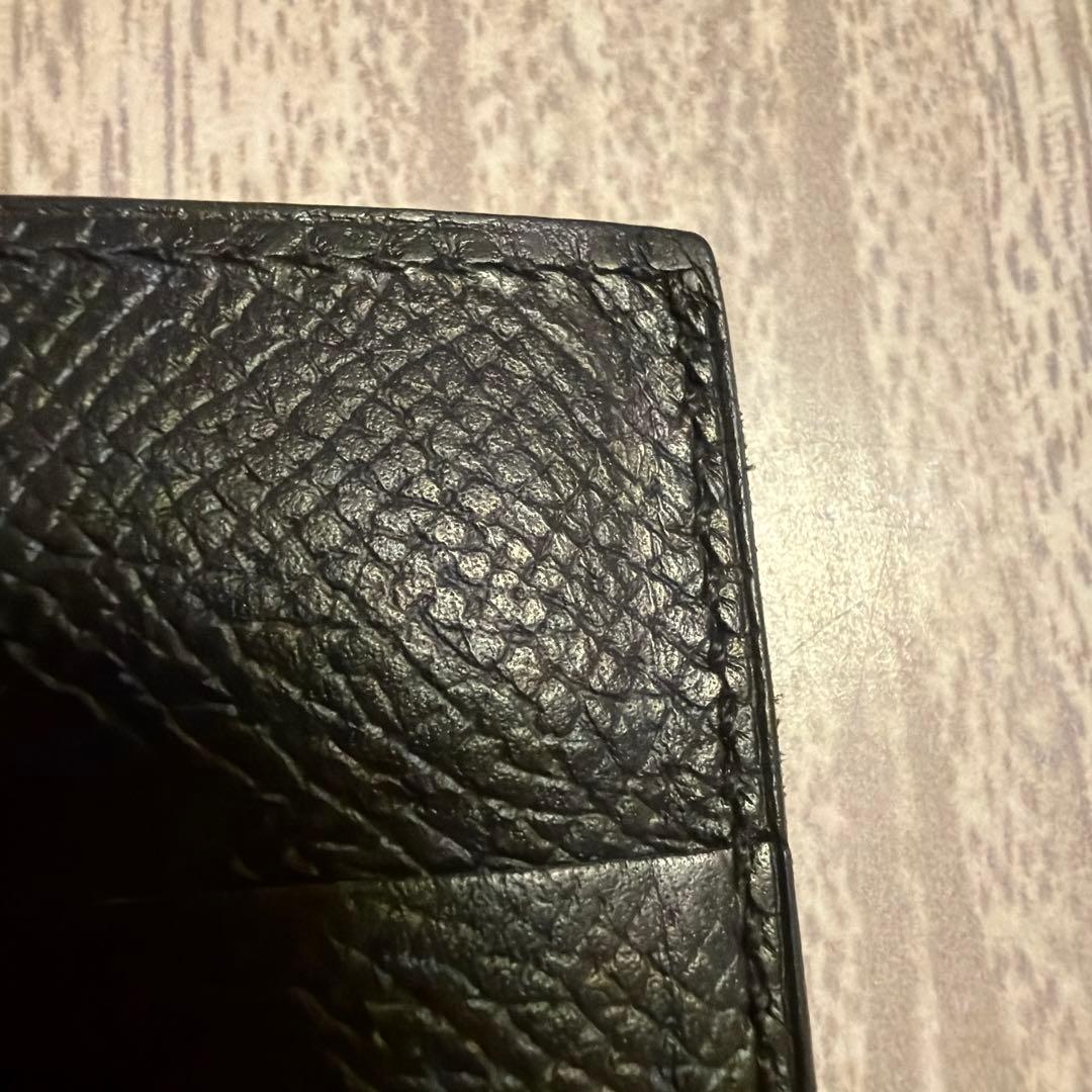 HERMES エルメス マネークリップ ポーカーGM ヴォーエプソン ブラック