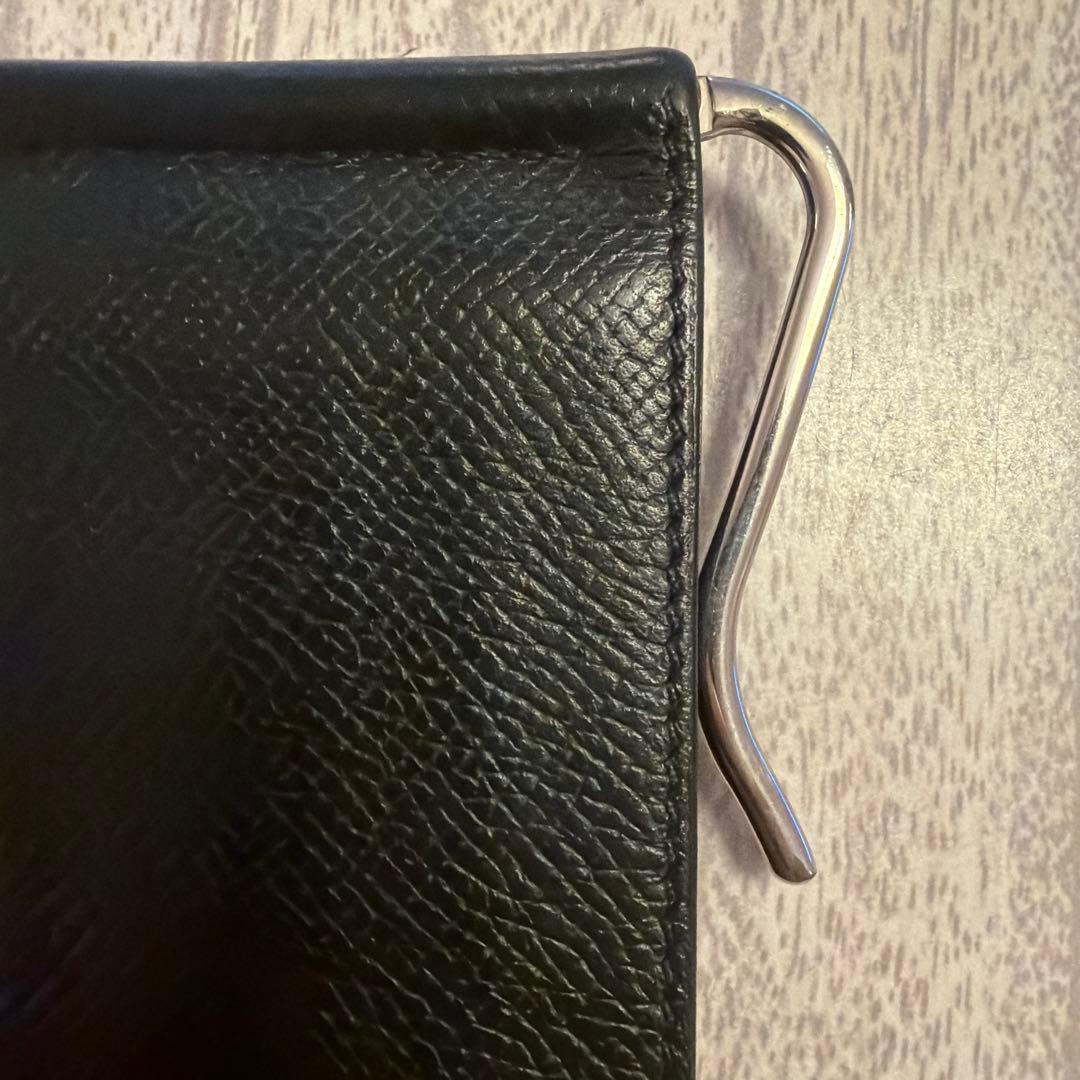HERMES エルメス マネークリップ ポーカーGM ヴォーエプソン ブラック