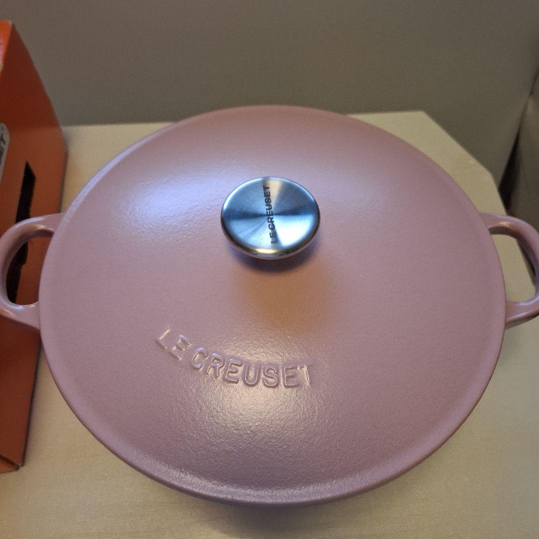 新品　未使用　ル　クルーゼ　マルミット　 24cm シュガーピンク