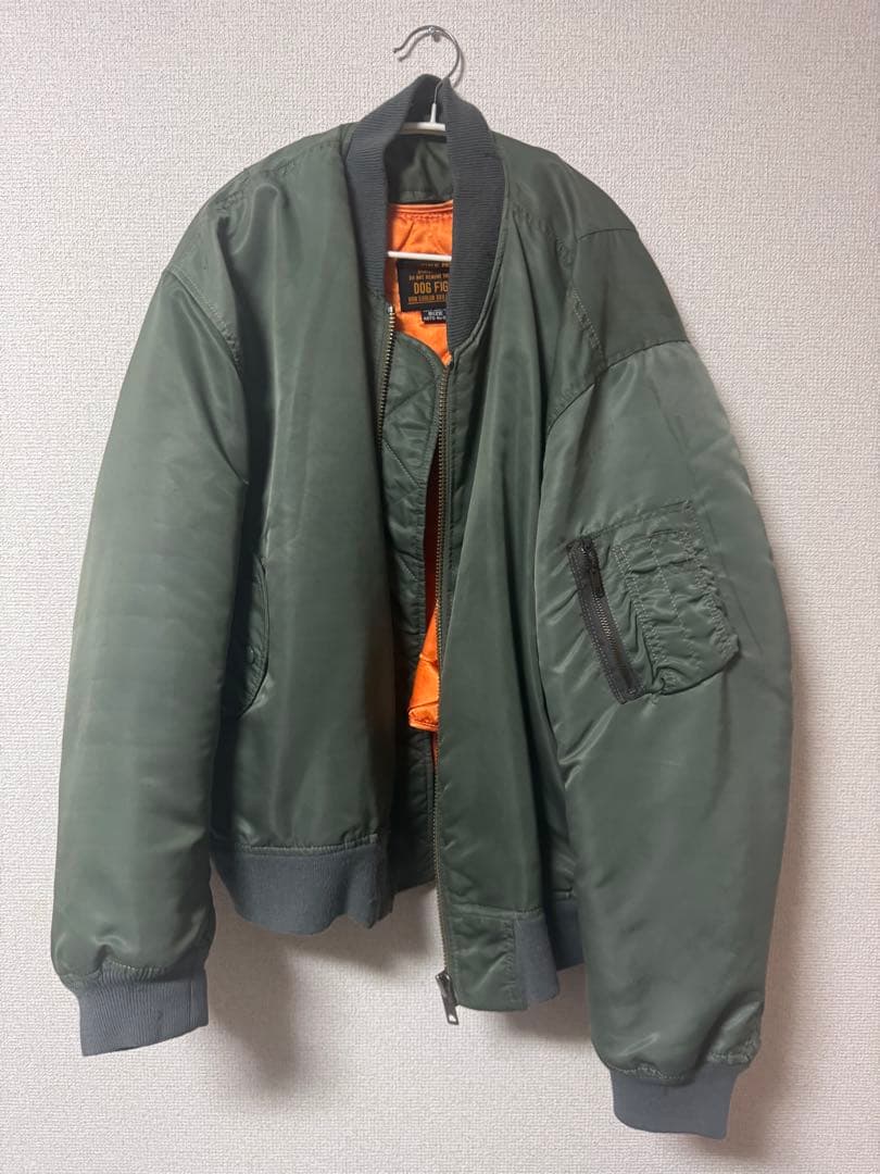 【ビンテージ】MA-1フライトジャケット オリーブグリーン