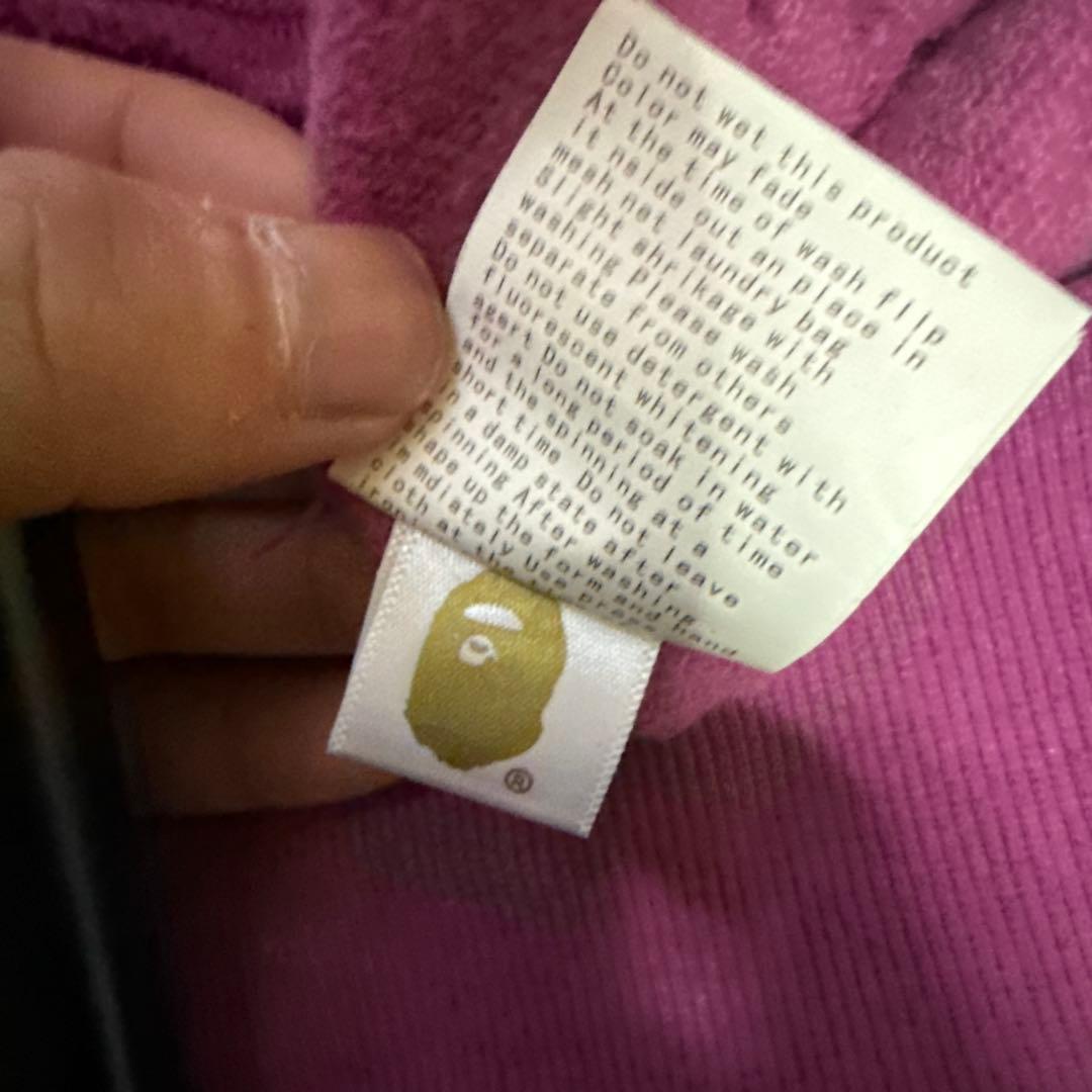 A Bathing Ape シャークパーカー Lサイズ 紫