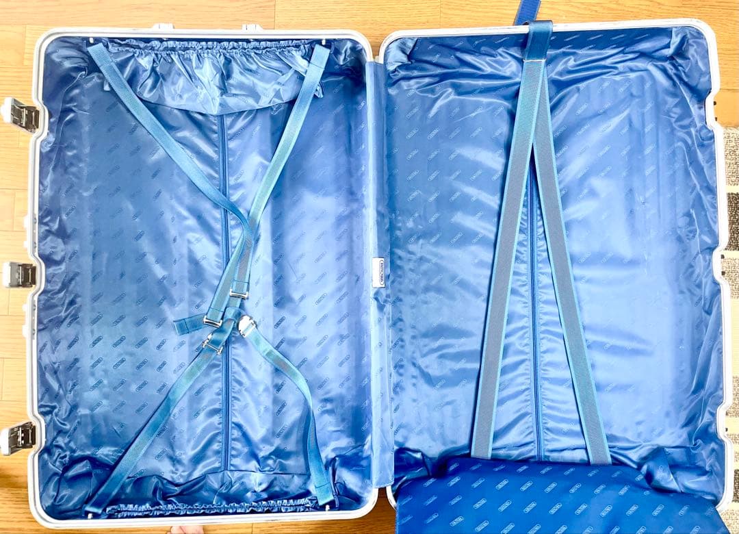 【中古品】RIMOWA_TOPASスーツケース104L/シルバーメタル93277