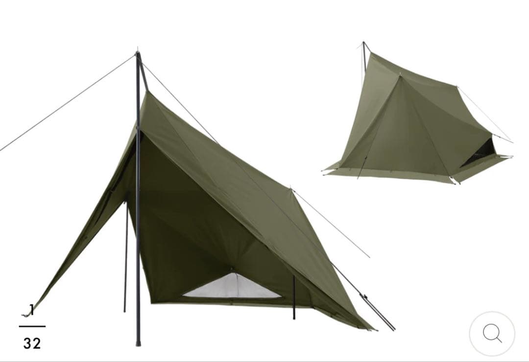 TOKYO CRAFTS ダイヤフォートTC カーキ　ソロテント