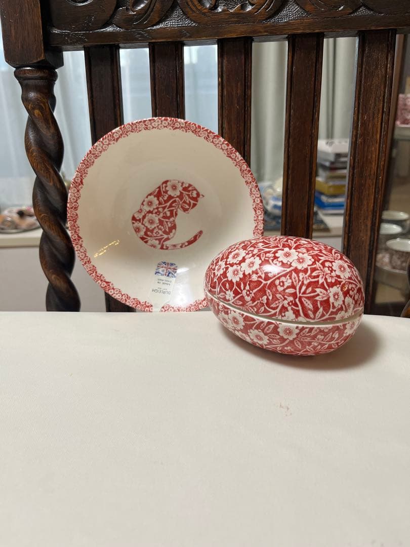 新品バーレイ　burleighレアなキャリコエッグケース、キャリコキャットボール