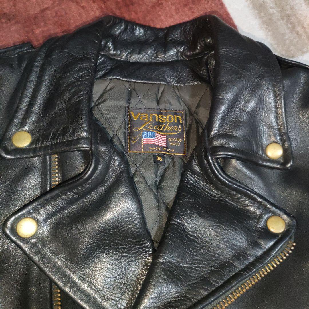 人気良品Vanson C2ライダース TALONZip36サイズ ダメでも対応有