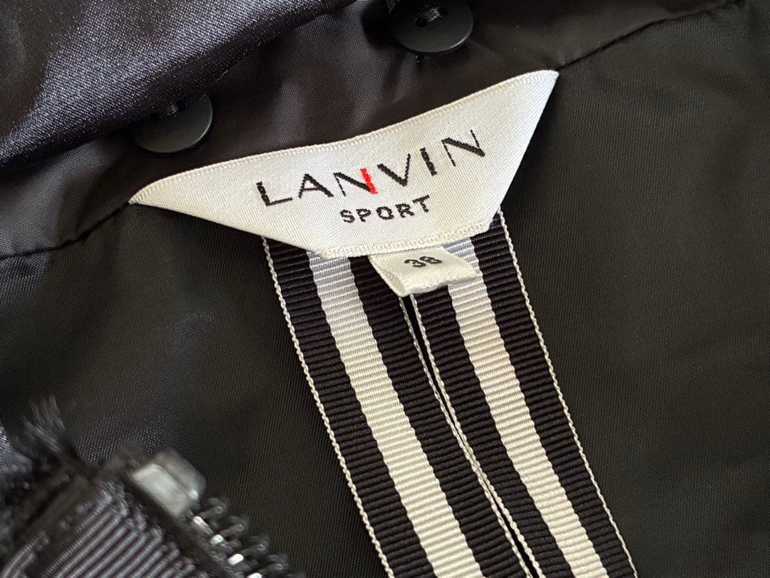 ランバンスポール　ゴルフ用フェイクファーベスト サイズ38 ブラック