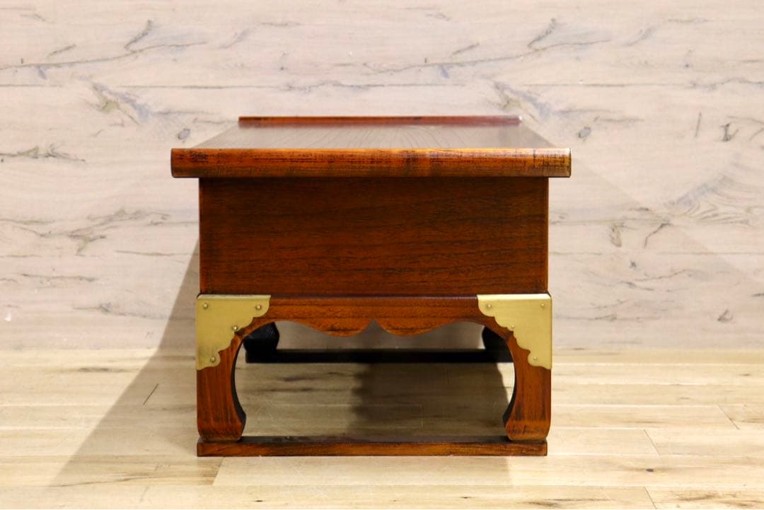 GMIS38A○李朝家具 机 文机 ライティングデスク 飾り台 引き出し ア