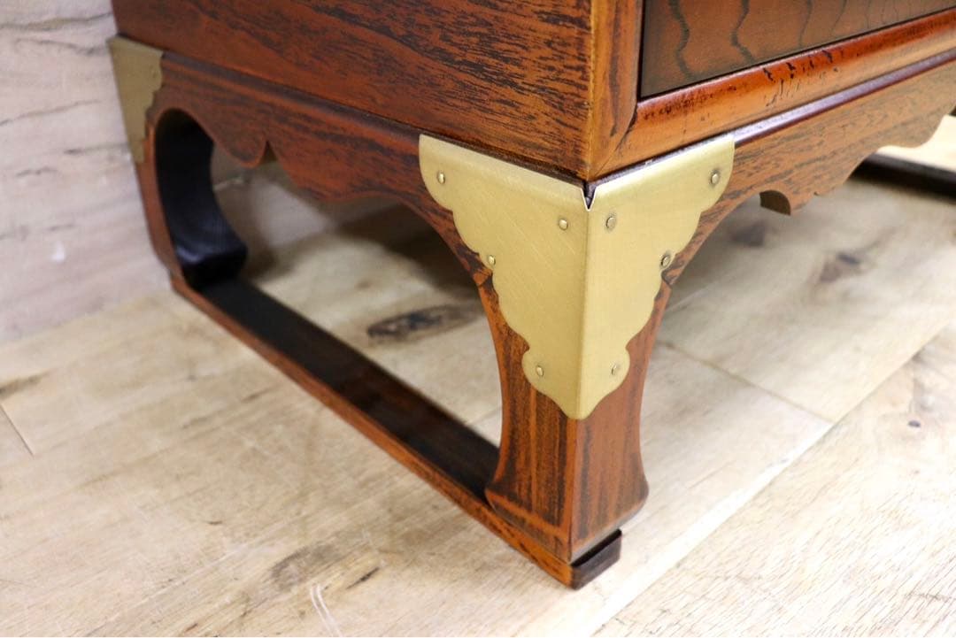 GMIS38A○李朝家具 机 文机 ライティングデスク 飾り台 引き出し ア