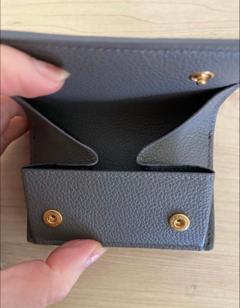 専用♡YSL グレー 三つ折り財布