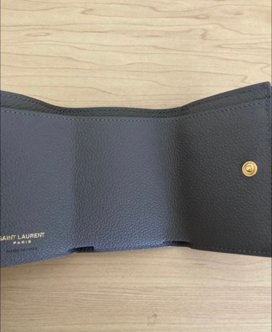 専用♡YSL グレー 三つ折り財布