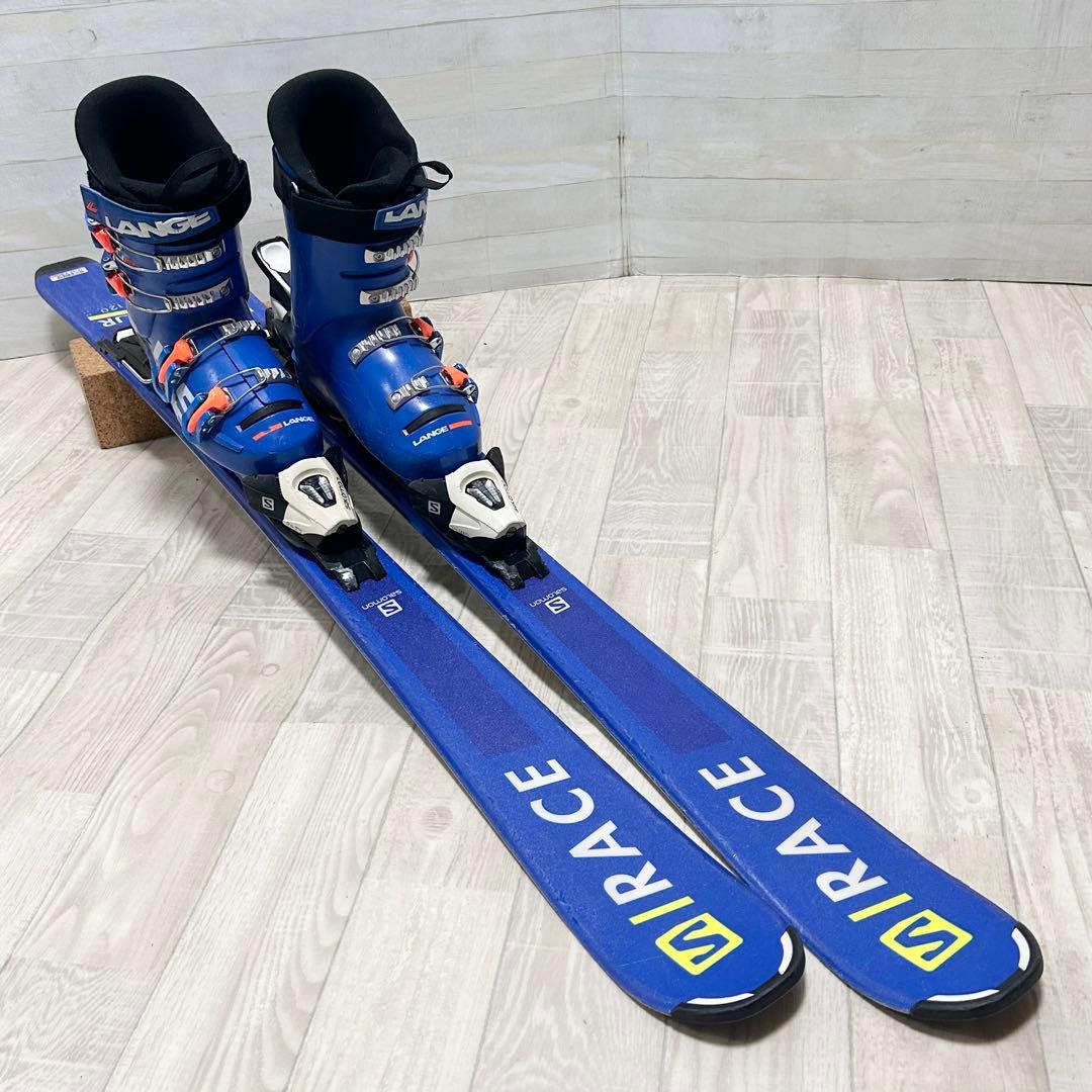 ジュニアスキーセット　サロモン　RACE JR 120、サロモンC5、22.5㎝