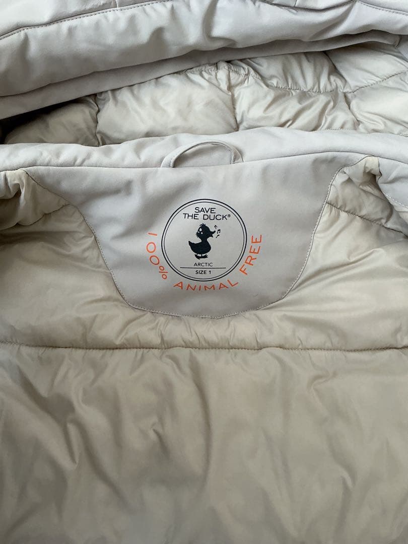 SAVETHEDUCK 上位モデル ポリエステルダウン ホワイトベージュ