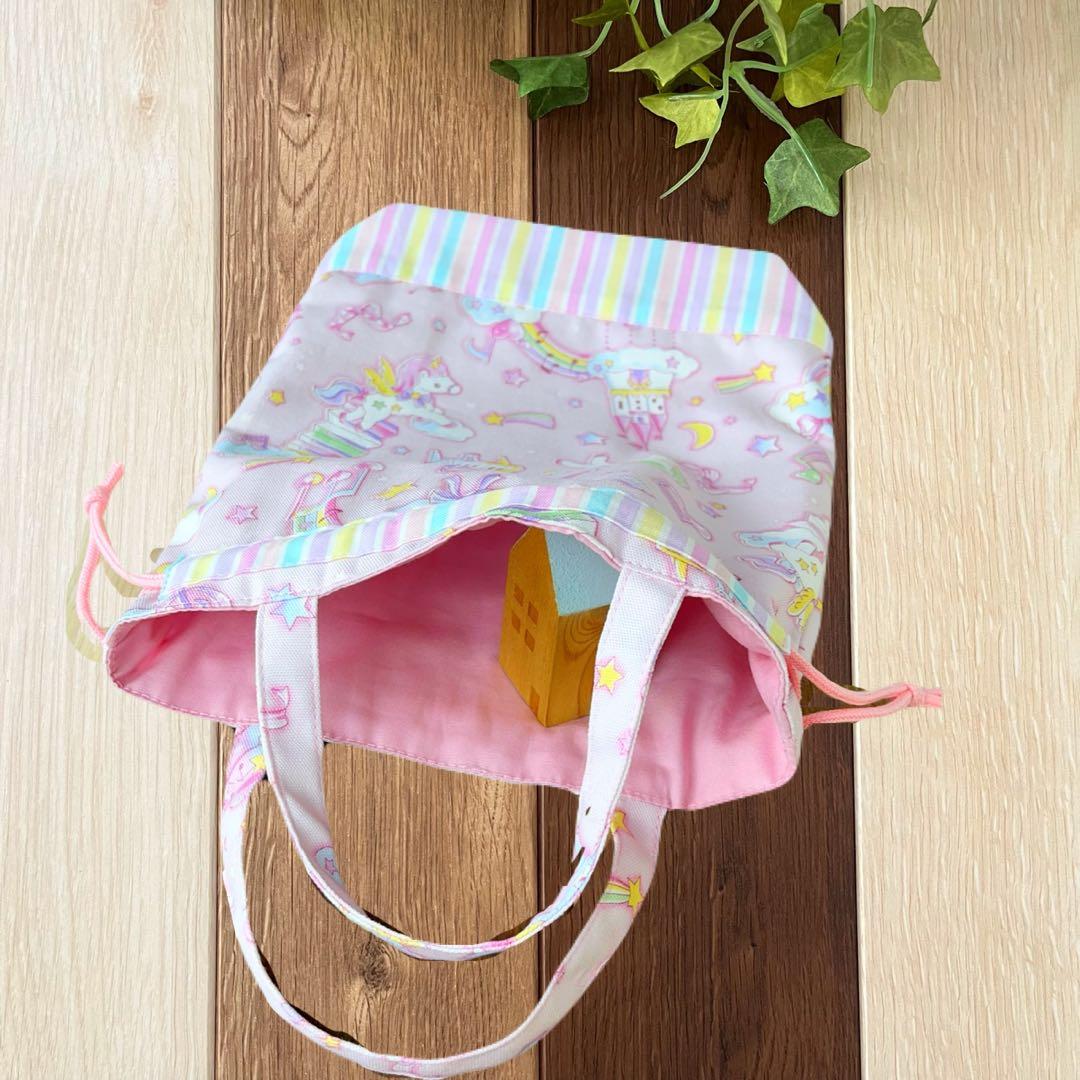 Shiro様バッグ・体操着袋、上履入×2 2セット ユニコーン ピンク パープル