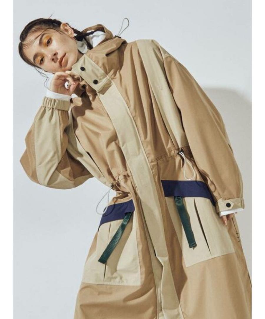 UN3D. ミニマルマウンテンコート2 ベージュ