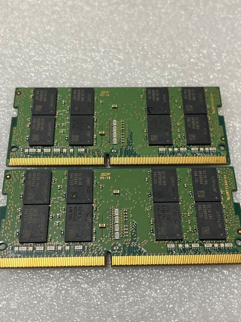 T6 SAMSUNG 16GB2枚32GB PC4BIOSチェック✅