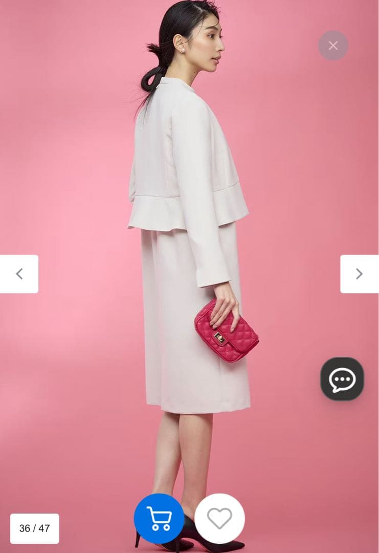 (組曲)レース襟ワンピース、サンドベージュ、Sサイズ