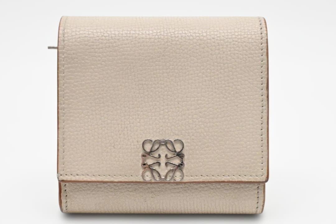 【美品】LOEWE　ロエベ　アナグラム　コンパクトウォレット　二つ折り財布