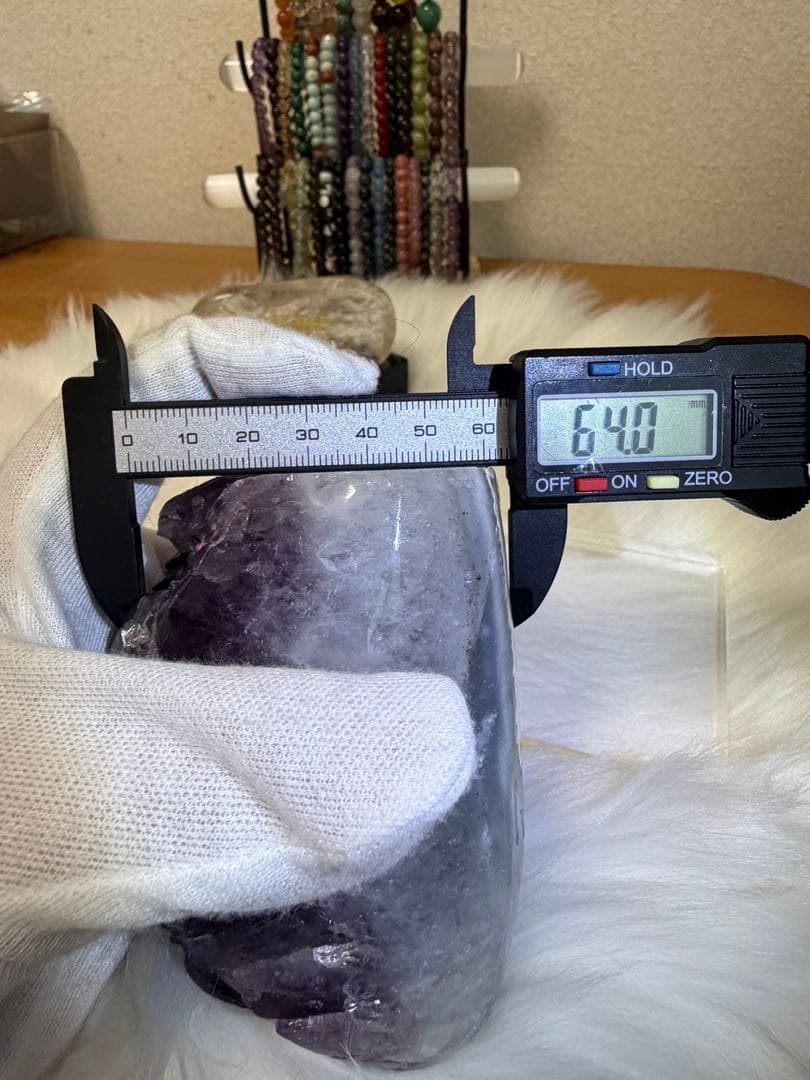 アメジストドーム オールカット 虹入り 超美品！ 286